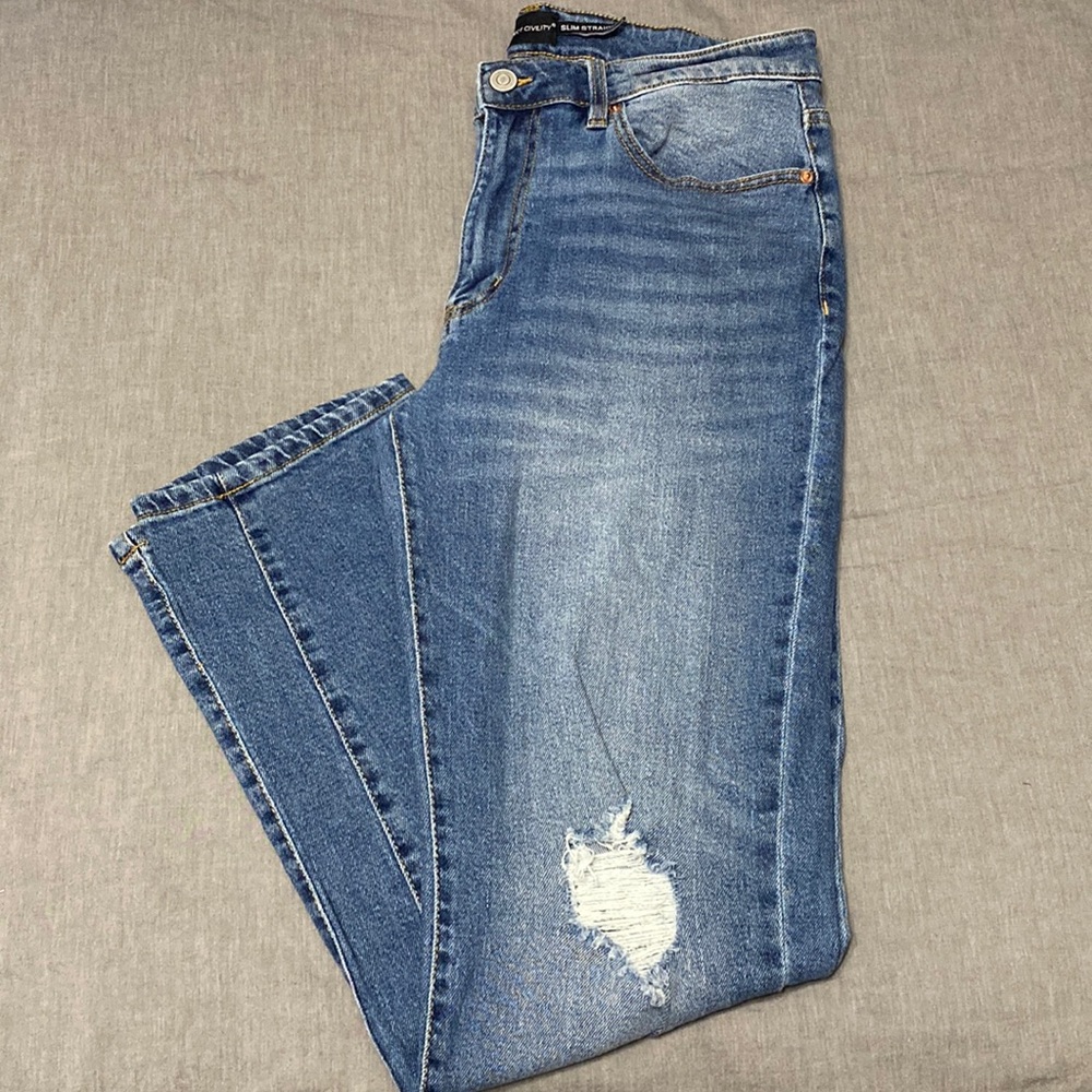 Project civility, slim straight denim, jeans. Size 33\31.